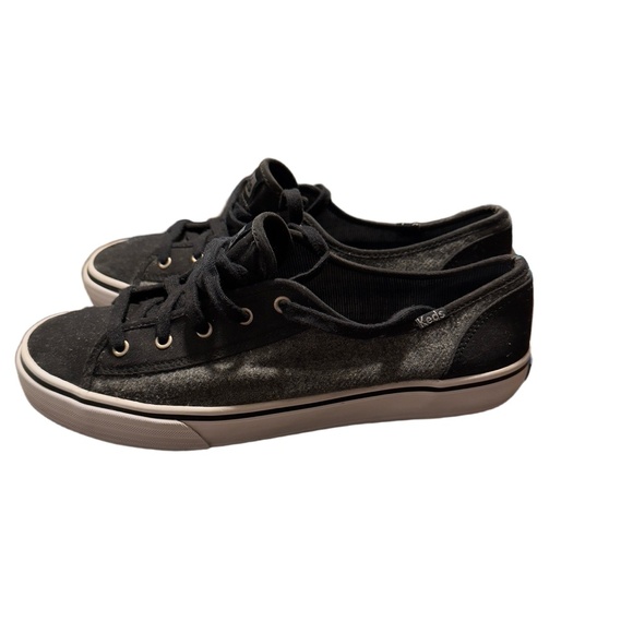 Keds Womens Black And Gray Canvas Lace-Up Low-Top Sneakers Size 8.5 - Picture 4 of 7